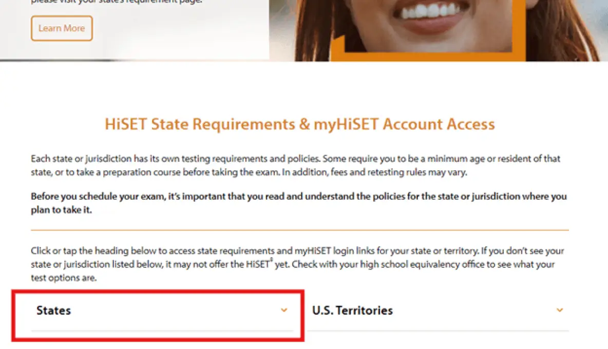 hiset state requirements